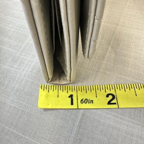 Bebe NWT Grey Hannah Tri-Fold Flap Wallet - Picture 4 of 14